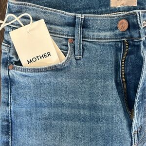 NWT MOTHER The Stunner Ankle Step Hem